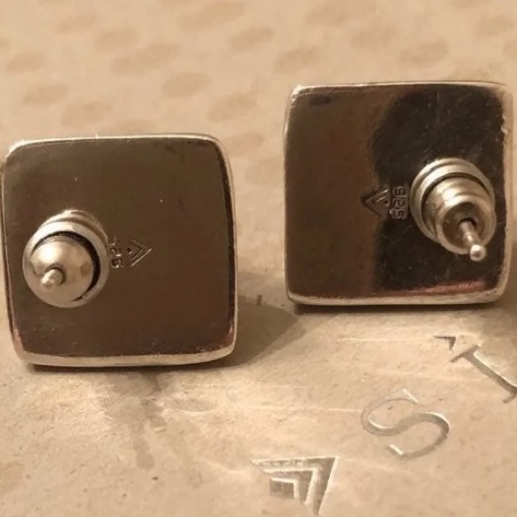 Silpada Sterling Silver Blue Sodalite Earrings on Posts P0522 - Picture 10 of 16